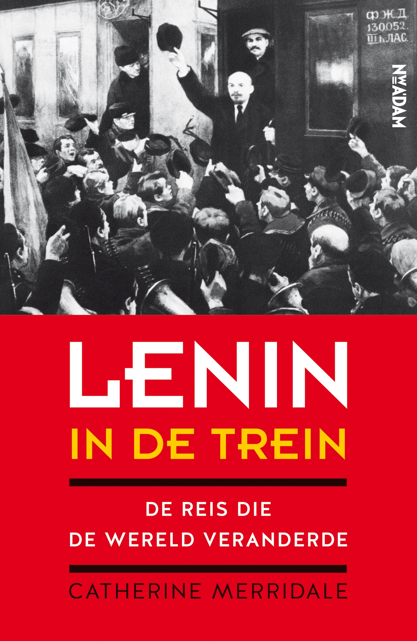 Omslag van Lenin in de trein