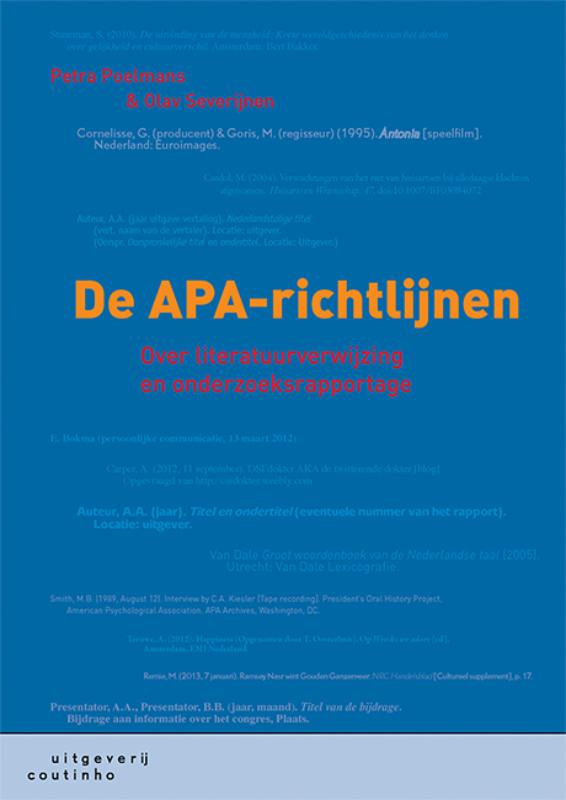 Omslag van De APA-richtlijnen