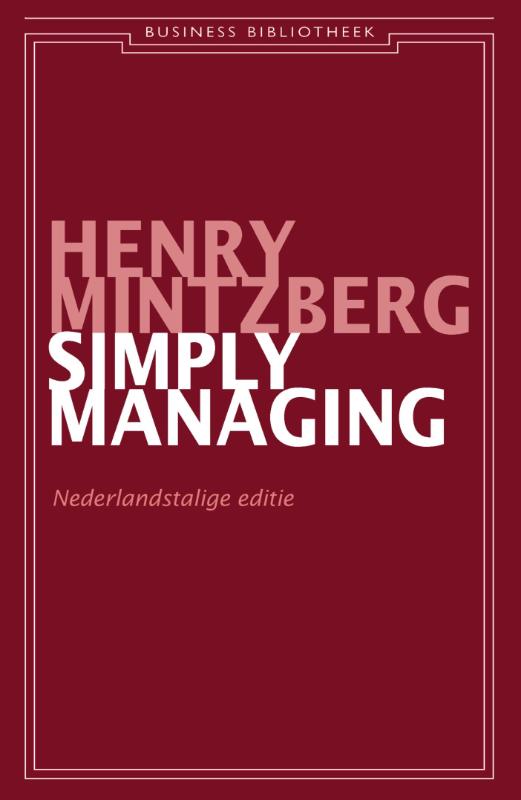 Omslag van Simply managing