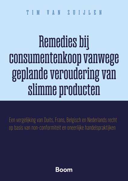 Omslag van Remedies bij consumentenkoop vanwege geplande veroudering van slimme producten