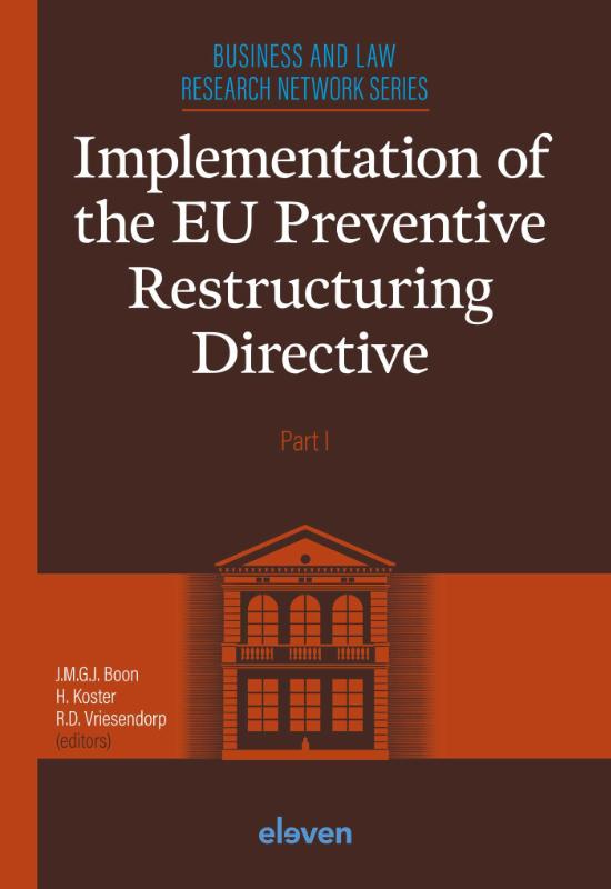 Omslag van Implementation of the EU Preventive Restructuring Directive - Part 1