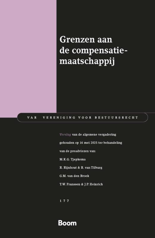 Omslag van Grenzen aan de compensatiemaatschappij