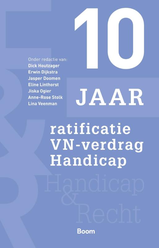 Omslag van 10 jaar ratificatie VN-verdrag Handicap