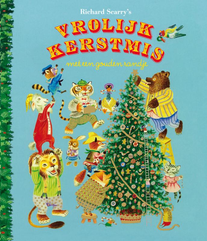 Omslag van Vrolijk Kerstmis met een gouden randje