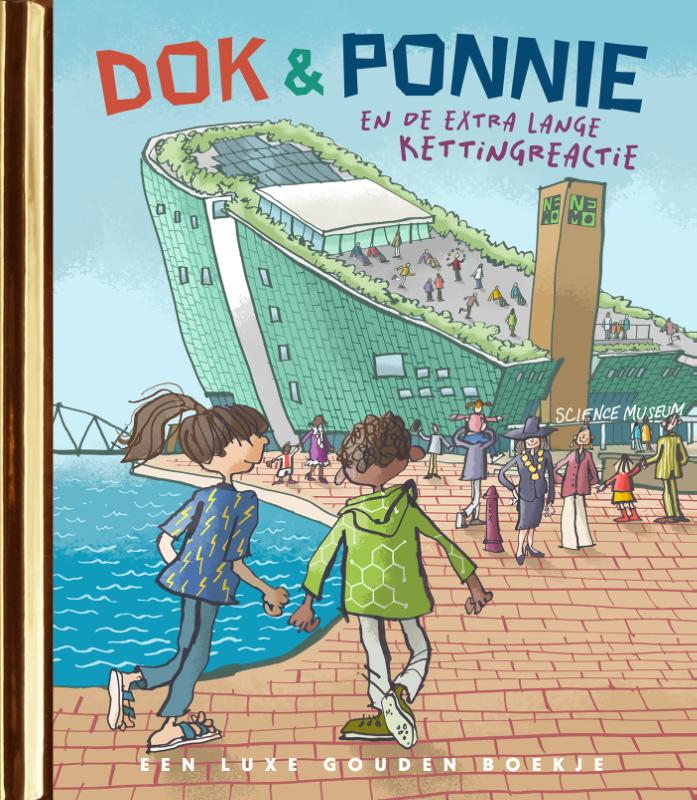 Omslag van Dok en Ponnie en de extra lange kettingreactie