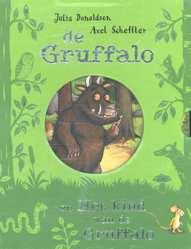 Omslag van De Gruffalo / Het kind van de Gruffalo kartonboekjes in cassette