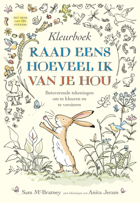 Omslag van Kleurboek raad eens hoeveel ik van je hou