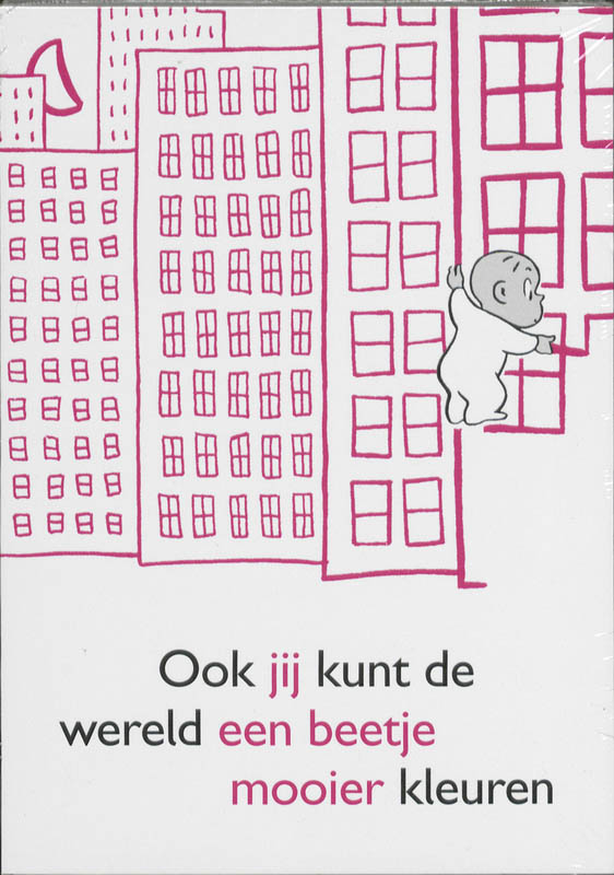 Omslag van prentbriefkaarten Paultje en het Paarse Krijtje 20 ex