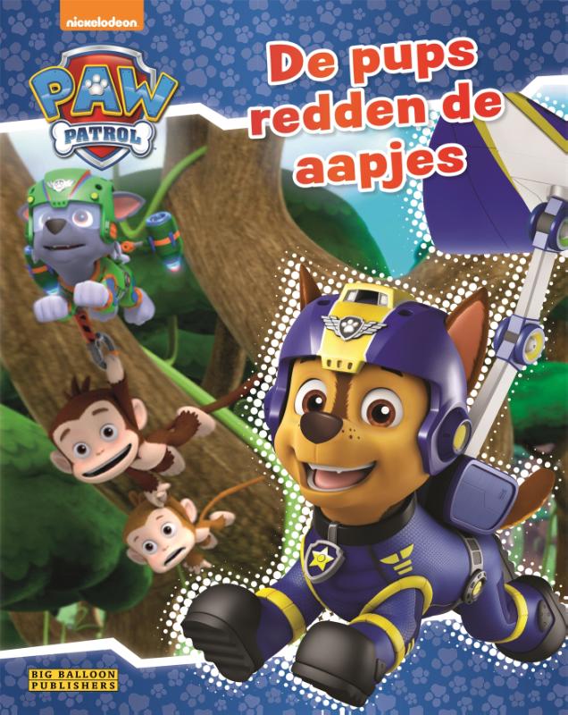 Omslag van De Pups redden de aapjes