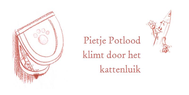 Omslag van Pietje Potlood klimt door het kattenluik
