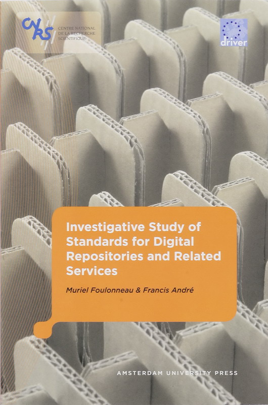 Omslag van Investigative study of standards for Digital Repositories and related services
