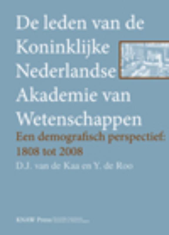 Omslag van De leden van de Koninklijke Nederlandse Akademie van wetenschappen
