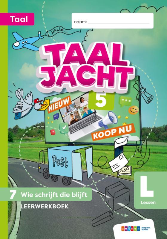Omslag van Taaljacht ed.1 gr5 lwb. taal blok7 (5v) (VROEG)