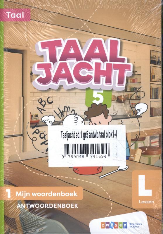 Omslag van Taaljacht ed.1 gr5 antwb. taal blok1-4 (VROEG)