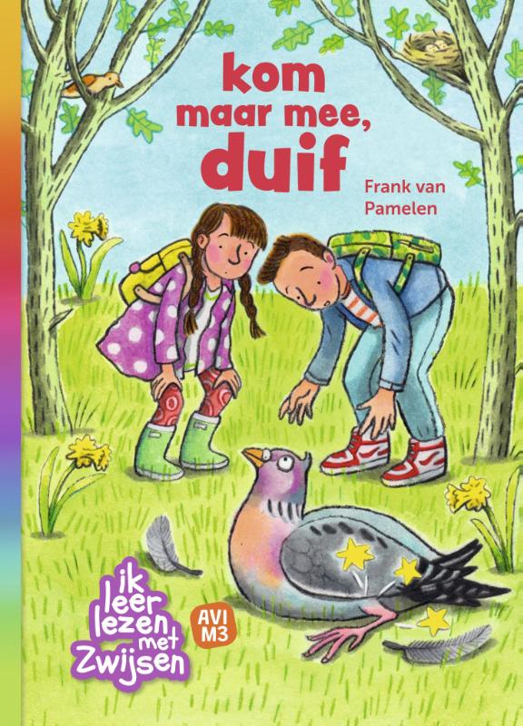 Omslag van kom maar mee, duif