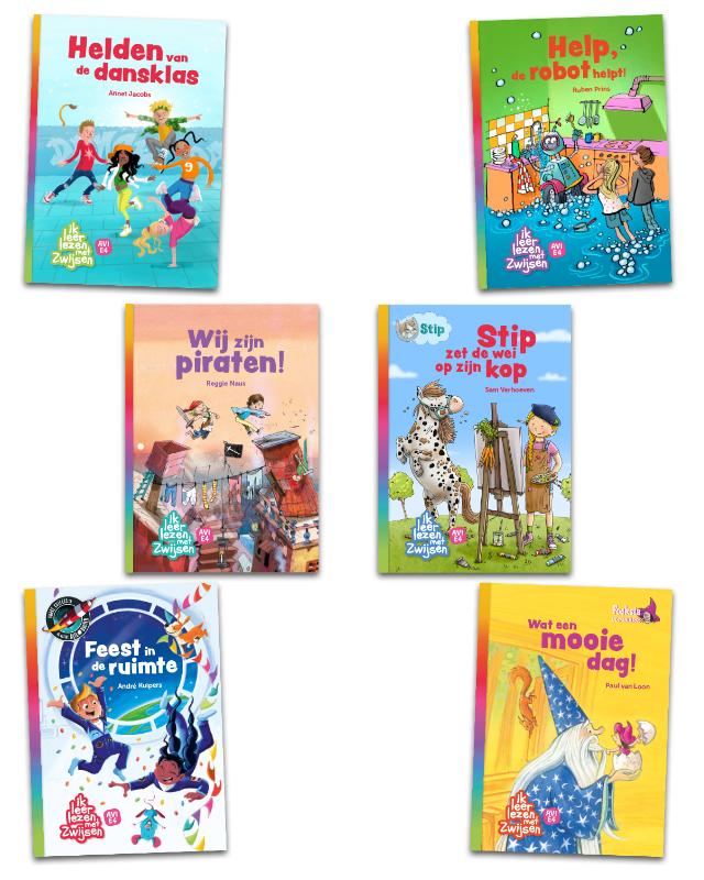 Omslag van Pakket ik leer lezen met Zwijsen AVI E4 (6 titels)