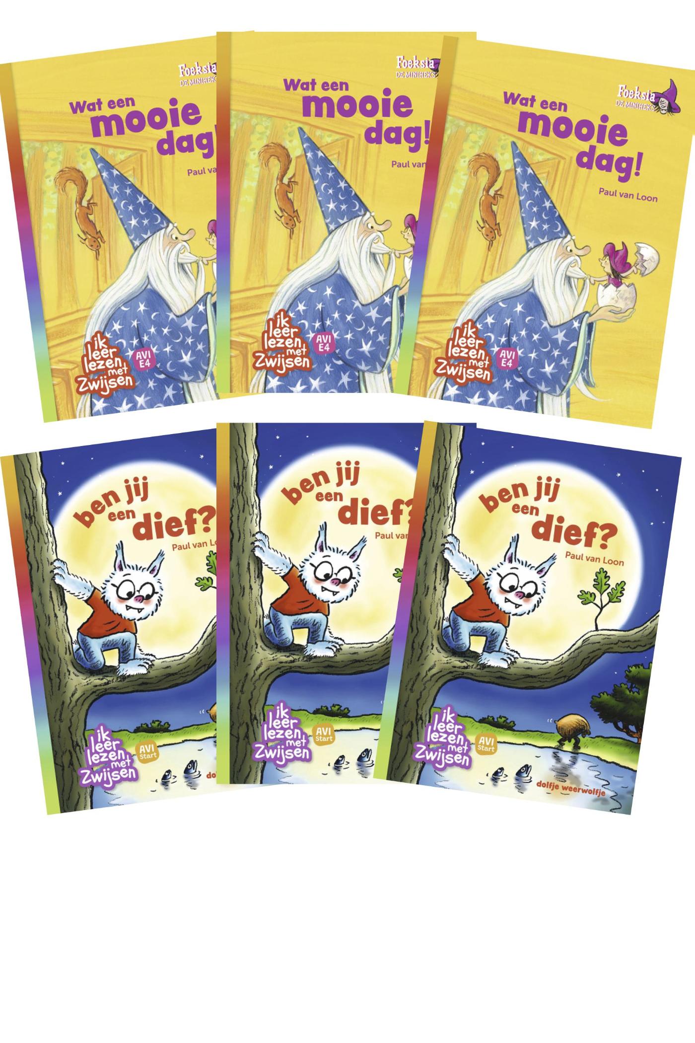 Omslag van Pakket Leren lezen met Dolfje en Foeksia (2 titels x 3 ex.)
