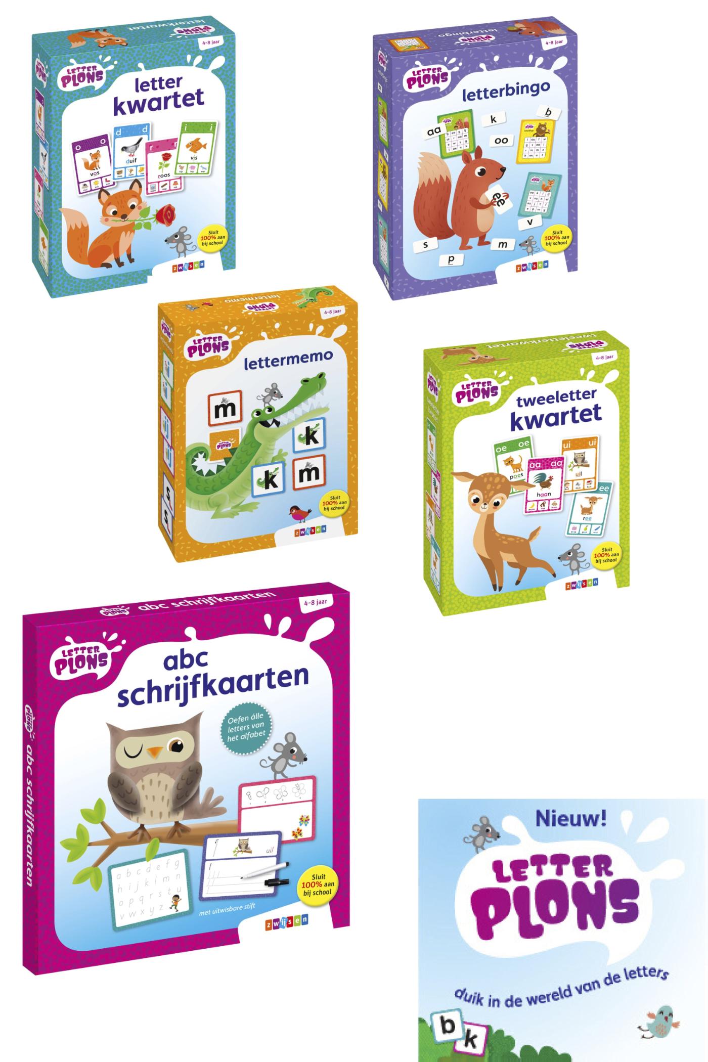 Omslag van Feestdagenpakket Letterplons (5 spellen)