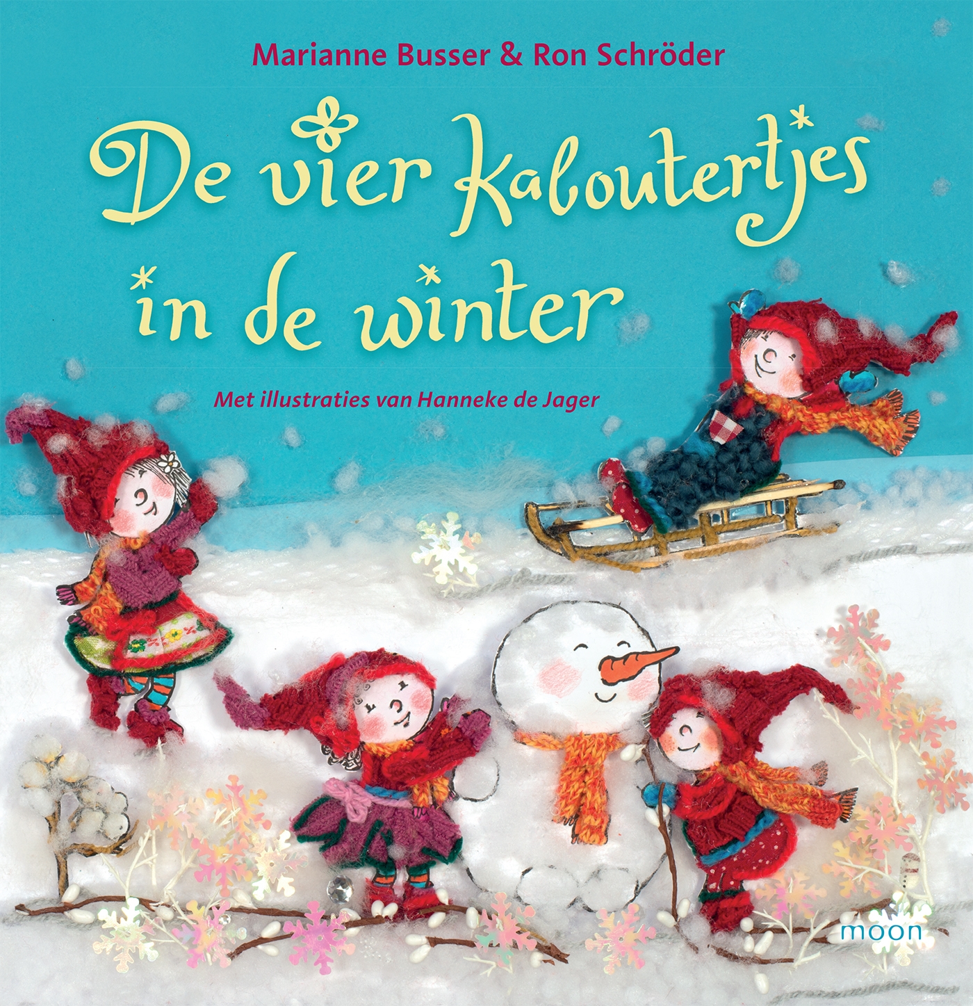 Omslag van De vier kaboutertjes in de winter