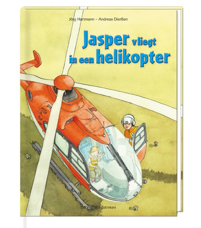 Omslag van Jasper vliegt in een helikopter