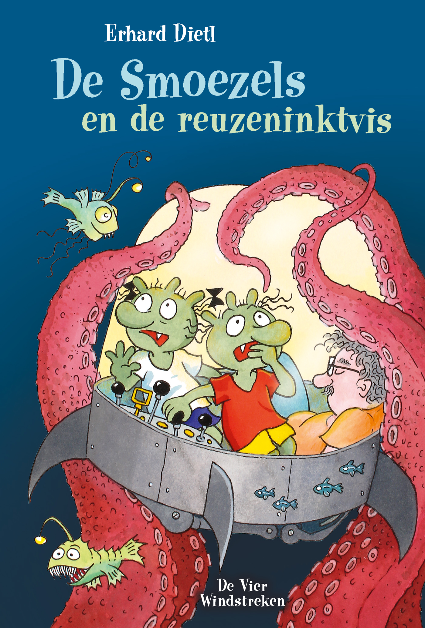 Omslag van De Smoezels en de reuzeninktvis