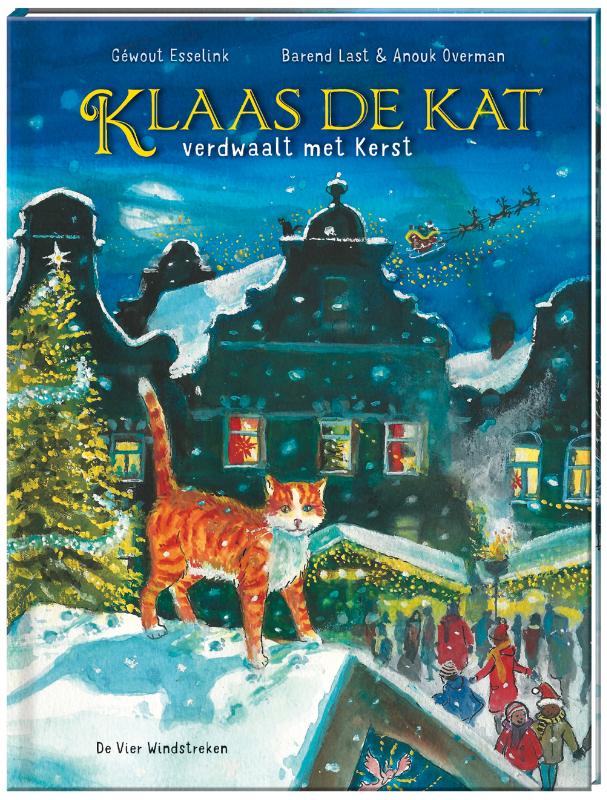 Omslag van Klaas de Kat verdwaalt met Kerst