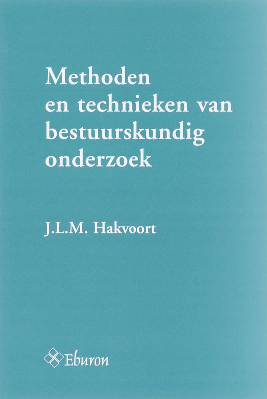 Omslag van Methoden en technieken van bestuurskundig onderzoek
