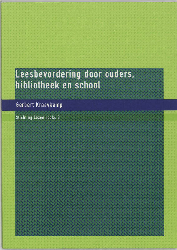 Omslag van Leesbevordering door ouders, bibliotheek en school