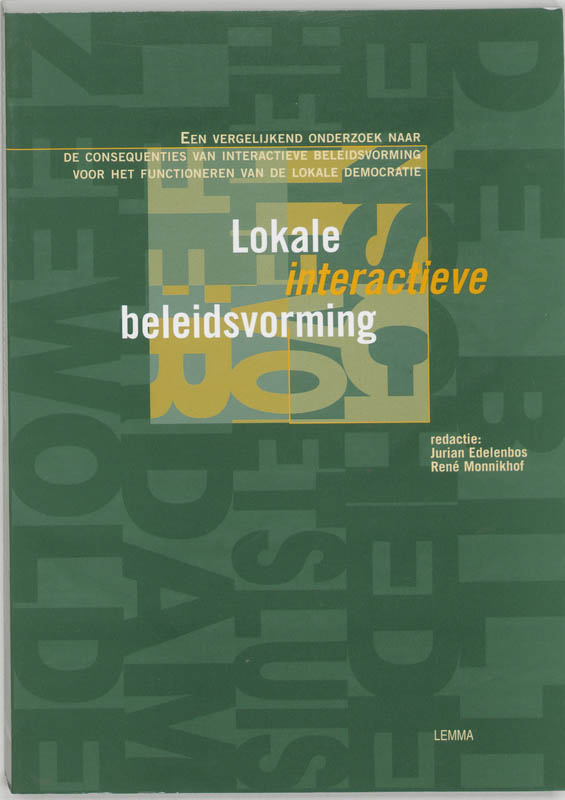 Omslag van Lokale interactieve beleidsvorming
