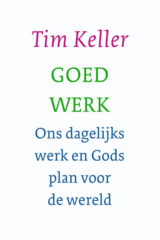 Omslag van Goed werk