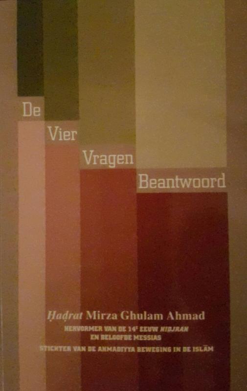Omslag van De Vier Vragen Beantwoord