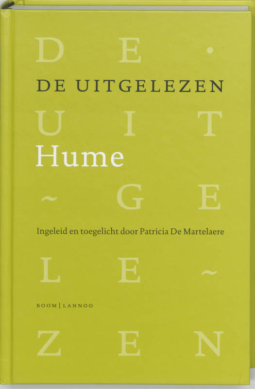Omslag van De uitgelezen Hume