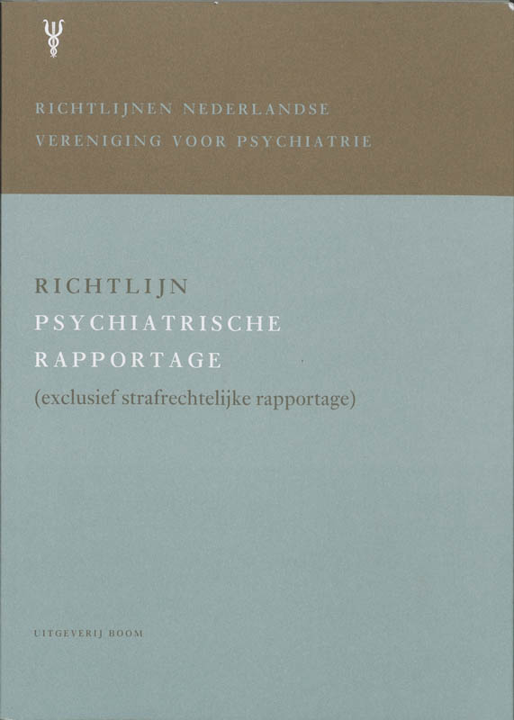 Omslag van Richtlijn psychiatrische rapportage