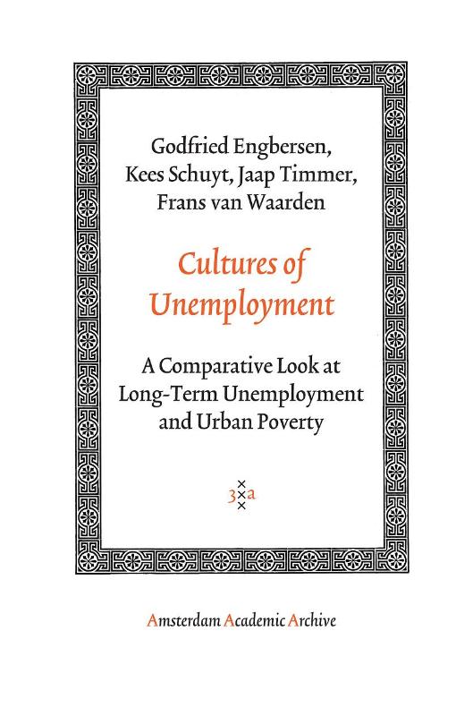 Omslag van Cultures of unemployment