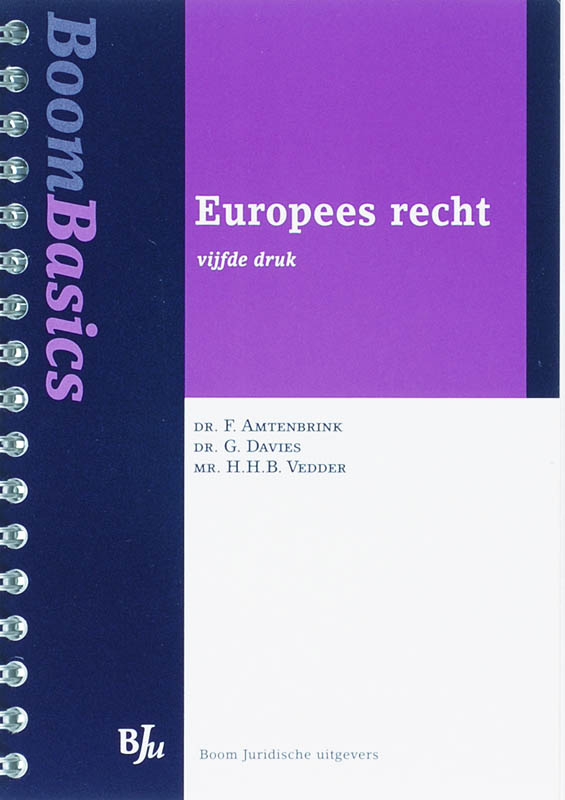 Omslag van Boom Basics Europees recht