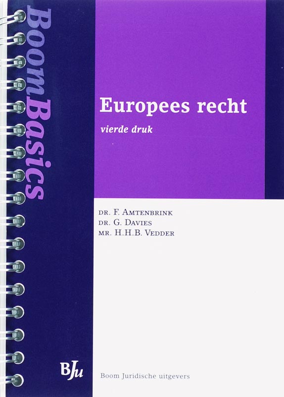 Omslag van Boom Basics Europees recht