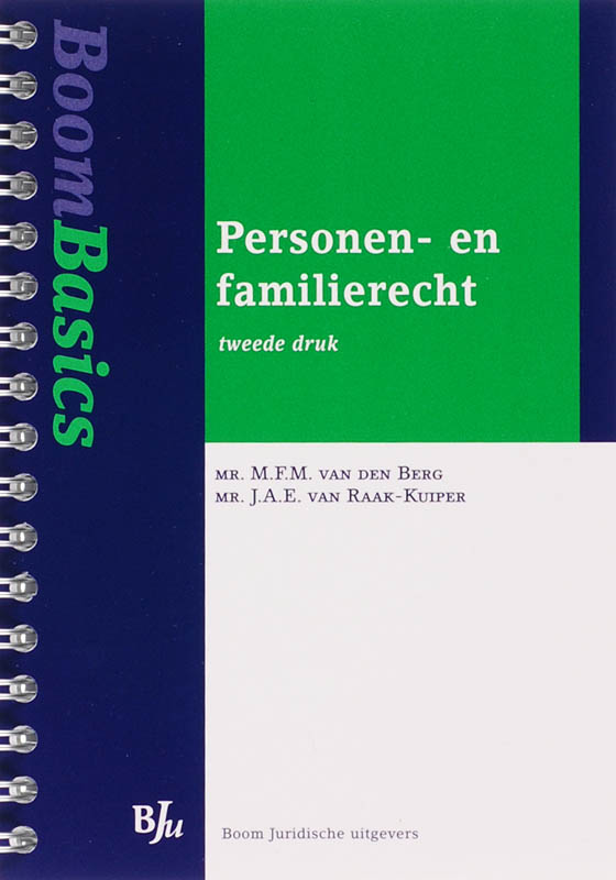 Omslag van Boom Basics Personen- en familierecht