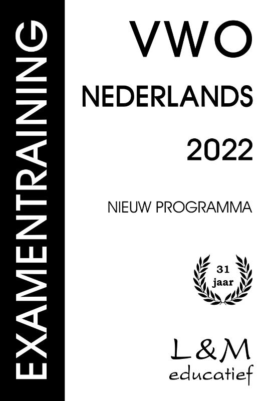 Omslag van Examentraining Vwo Nederlands 2022