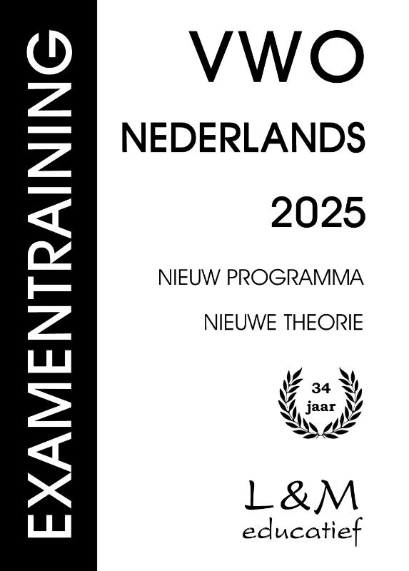 Omslag van Examentraining Vwo Nederlands 2025