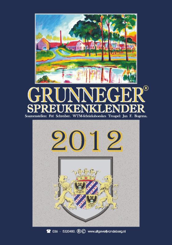 Omslag van Grunneger spreukenklender 2012