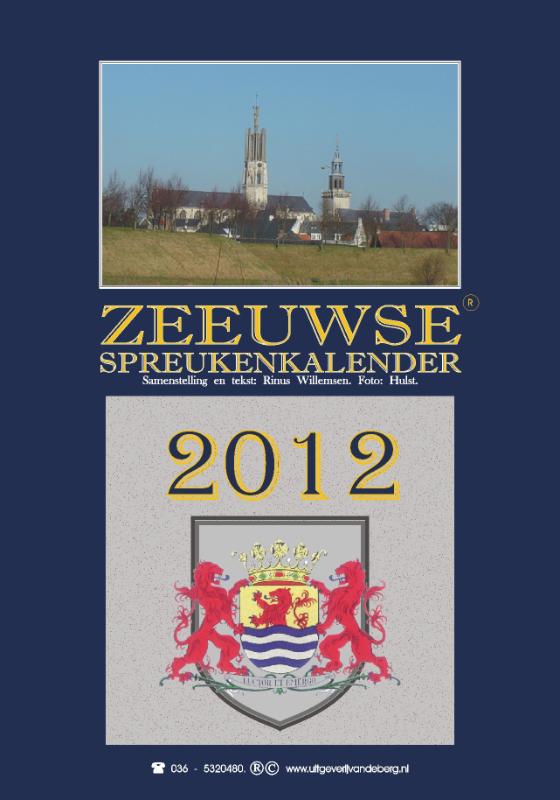 Omslag van Zeeuwse spreukenkalender 2012