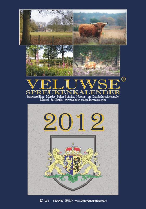 Omslag van Veluwse spreukenkalender 2012