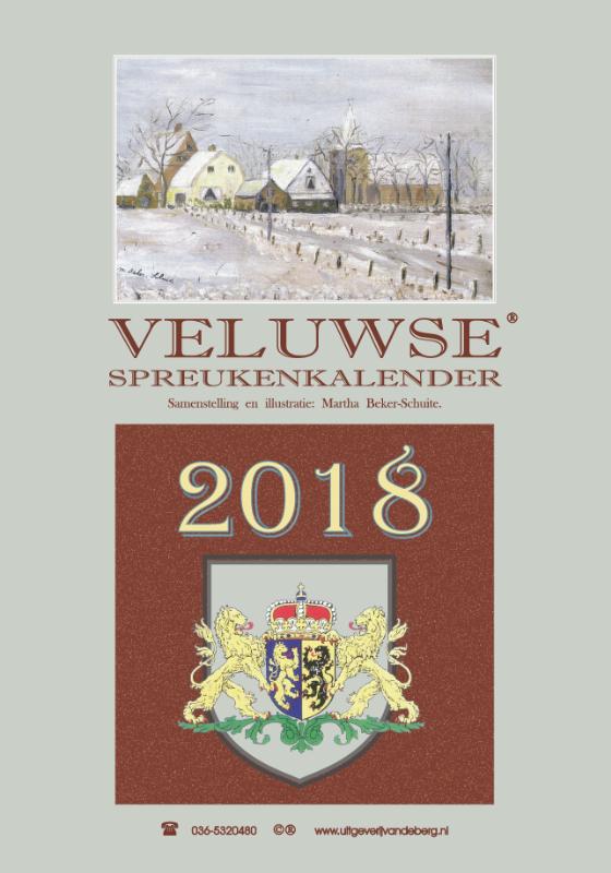 Omslag van Veluwse spreukenkalender 2018