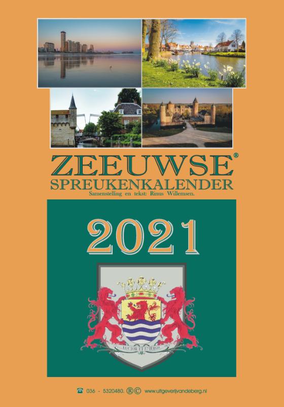 Omslag van Zeeuwse spreukenkalender 2021