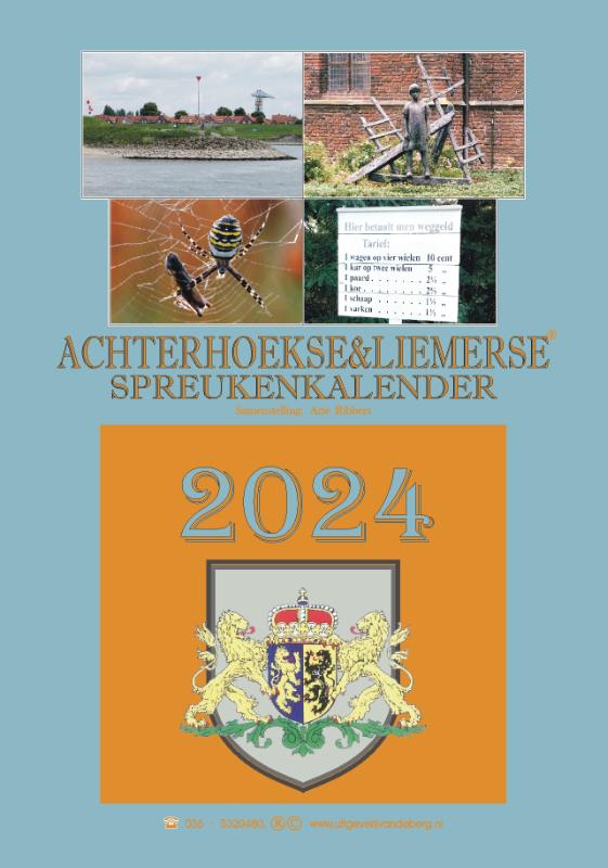 Omslag van Achterhoekse & Liemerse spreukenkalender 2024