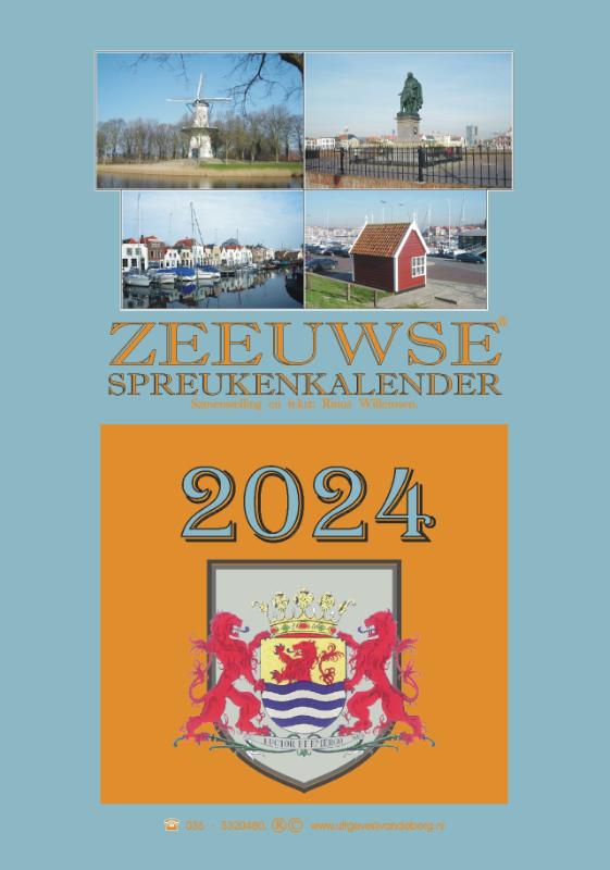 Omslag van Zeeuwse spreukenkalender 2024
