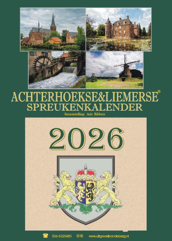 Omslag van Achterhoekse & Liemerse spreukenkalender 2026