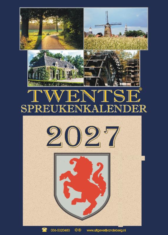 Omslag van Twentse spreukenkalender 2027