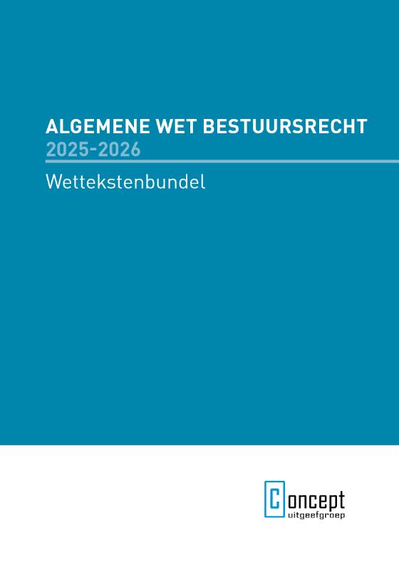 Omslag van Algemene Wet Bestuursrecht 2025-2026