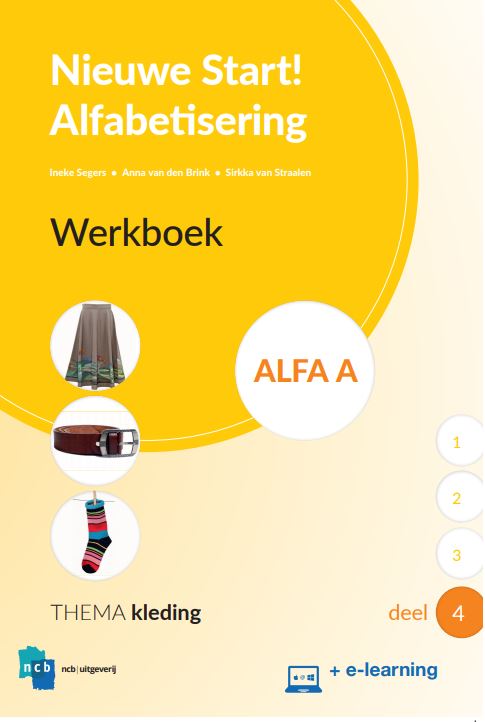 Omslag van Nieuwe Start Alfabetisering Werkboek Alfa A Deel 4 + e-learning